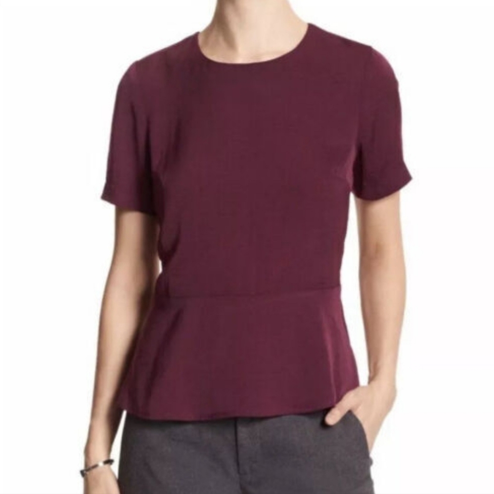 Banana republic peplum red  Women's  blouse